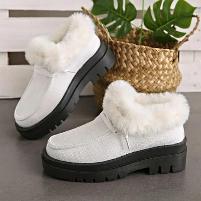 Мода 2024 года, горячая распродажа женской обуви, женские ботинки на платформе, современные ботинки с круглым носком, квадратный каблук с перекрестными шнурками, теплая женская обувь