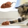 Игрушка для кошек, реалистичная форма мыши, развлекательная игрушка, избавление от скуки, интерактивная плюшевая игрушка с заводным котом, товары для домашних животных