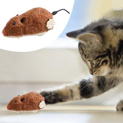 Игрушка для кошек, реалистичная форма мыши, развлекательная игрушка, избавление от скуки, интерактивная плюшевая игрушка с заводным котом, товары для домашних животных