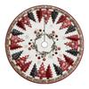 Christmas Tree Skirt with Embroidery Digital Print for Festive Holiday Home Decor