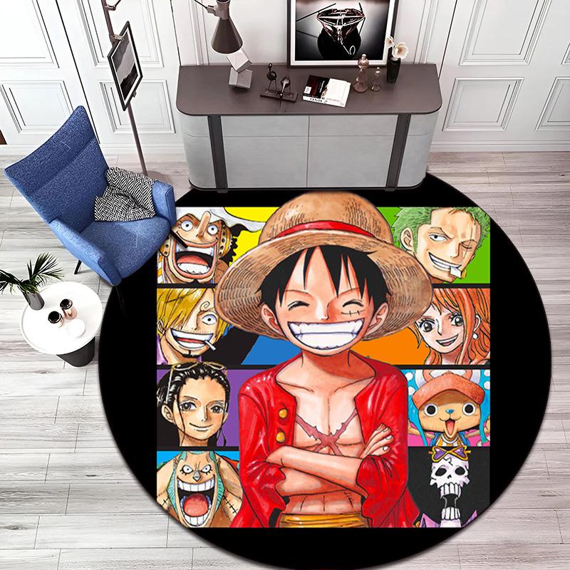 Милая Обезьянка D. Ковер Luffy из японской манги ONE PIECE мягкий, для дома, спальни, декора коврика для двери и противоскользящий ковер E2