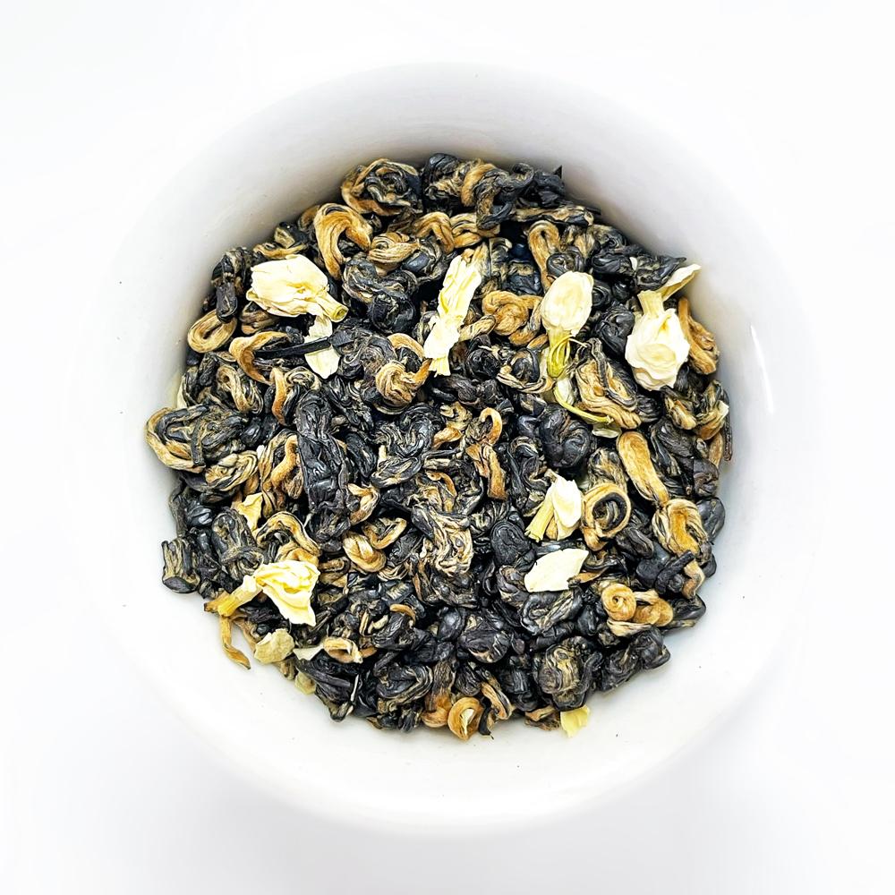 Жасминовый черный чай | No503, первый сорт, красная спираль, Yunnan Red, 5 г/пакет, ароматный чай Dianhong Luo, китайская чайная история, китайские чайные пакетики