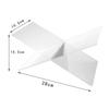 X-shaped Acrylic Bookshelf Transparent Book Sheet Music Display Stand