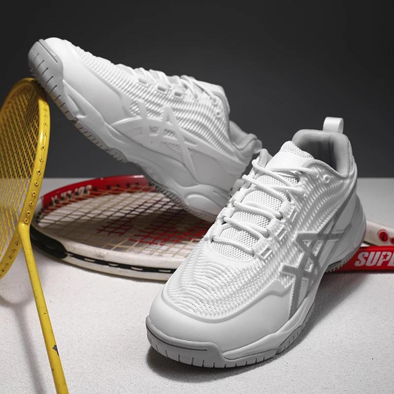 Модные кроссовки для бадминтона для мужчин и женщин, роскошный дизайн, тренировочные сетчатые дышащие плоские теннисные туфли, роскошные дизайнерские мужские кроссовки