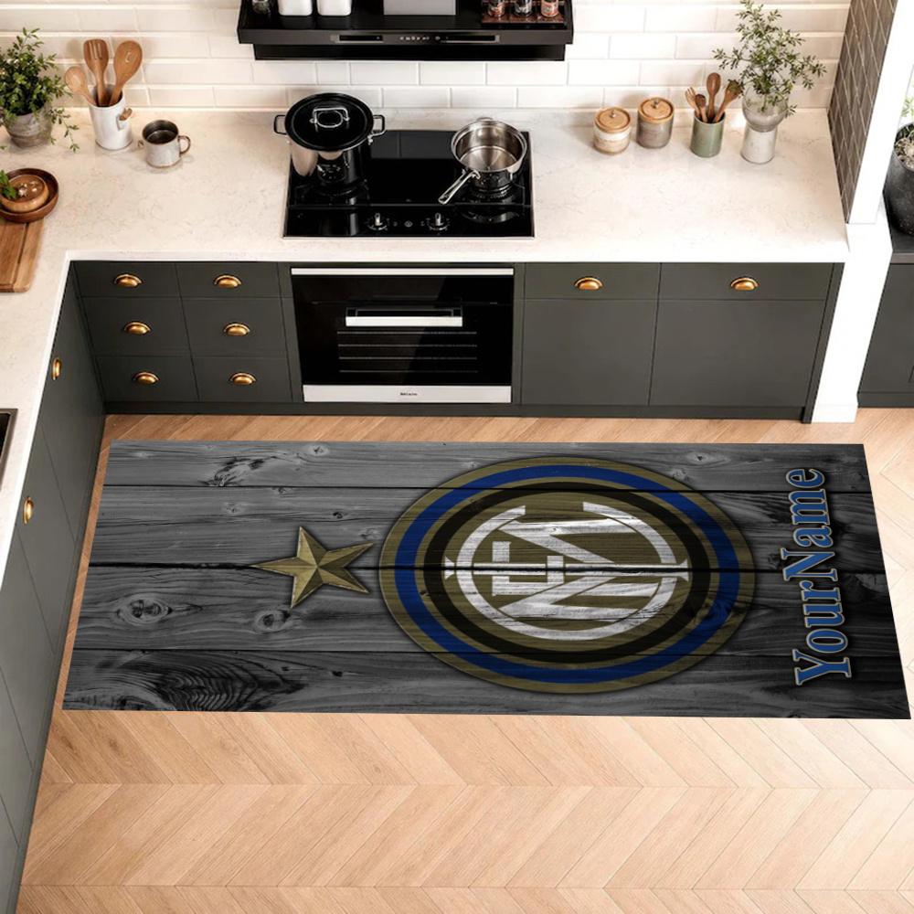 Inter Milan Customize Your Name Kitchen Rug Runner Rug Laundry Mat Hallway Entryway The Best Gift Choice