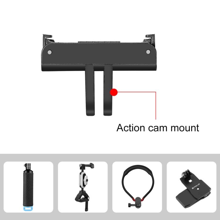 Для DJI Osmo Action 5 Pro / 4 / 3 PULUZ Magnetic Quick Release Base Expansion Mount (черный)