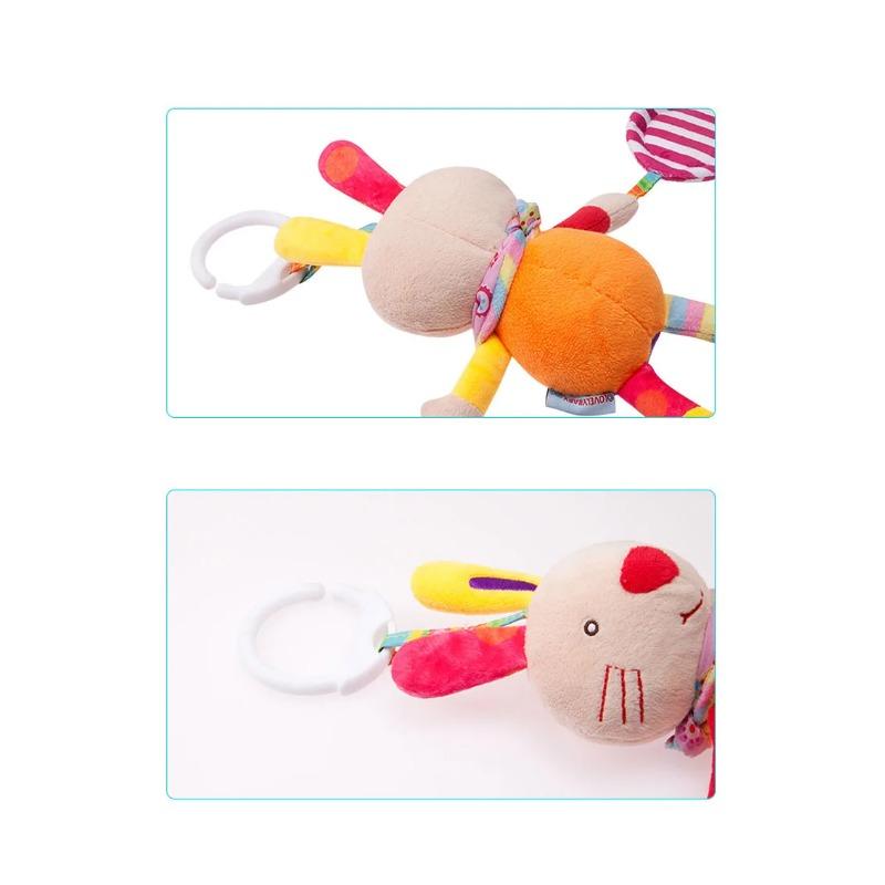 Hot Sale Newborn Baby Plush Stroller Toys Baby Rattles Mobiles Cartoon Animal Hanging Bell Educational Baby Toys 0-12 Months