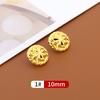 10 шт. пуговицы для рубашек, женская одежда, кардиган, шифон, круглые металлические пуговицы, детские мужские рубашки, универсальные золотые пуговицы Daquan