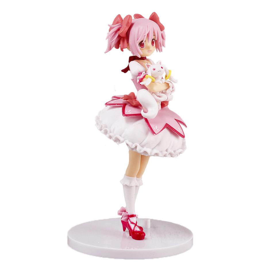 18 см Puella Magi Madoka Magica Аниме Фигурка Канаме Мадока Экшн-фигурка Магическая Девочка Модель Декор Статуэтка Куклы Игрушки Рождественский Подарок