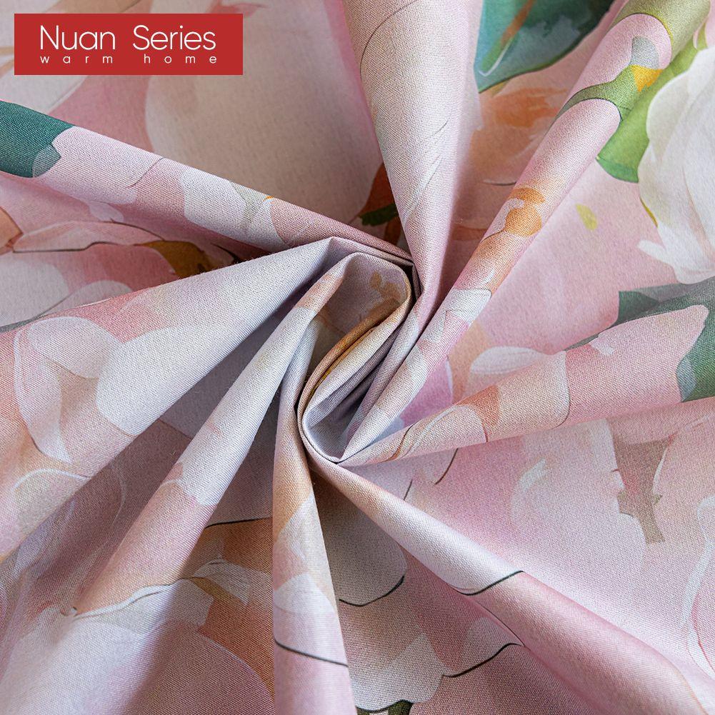 1 шт. Серия Nuan Стиль Французская Деревня Блэкаут Шторы Розовый Принт Камелии Шторы для Спальни Гостиной Балконного Окна для Домашнего Декора