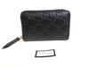 Authentic Guccissima Black Leather Round Zip Coin Purse #a869 Refurbished
