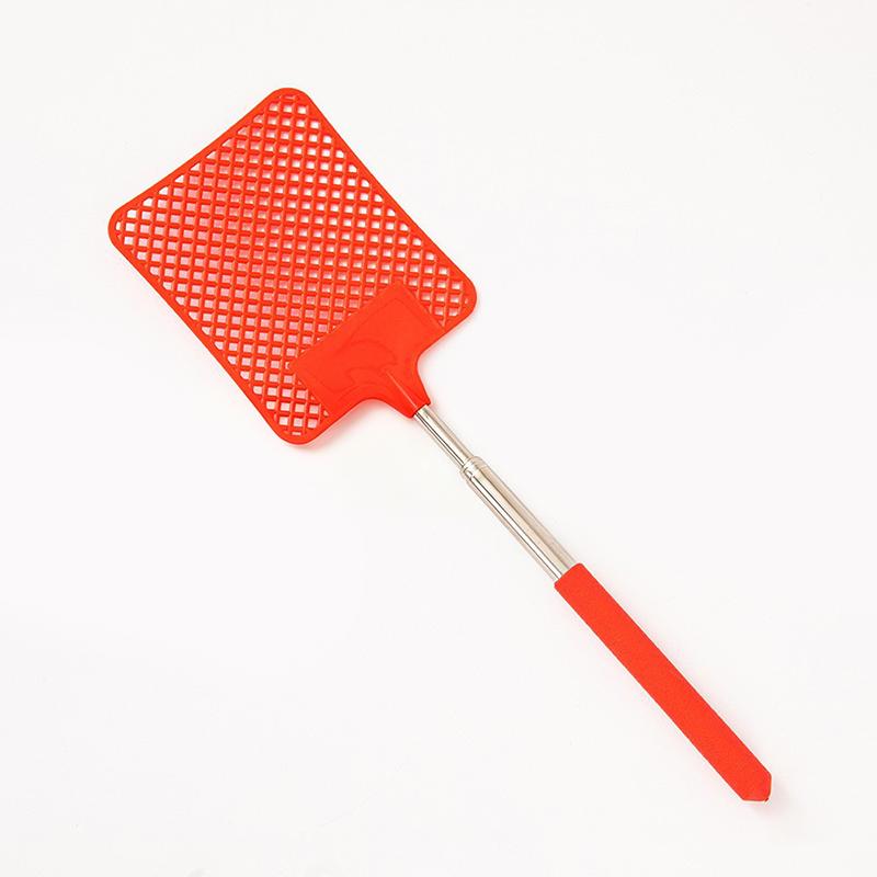 High Quality Fly Swatter Black Mosquito Swatter with Extendable Stainless Steel Handle for Versatile Use
