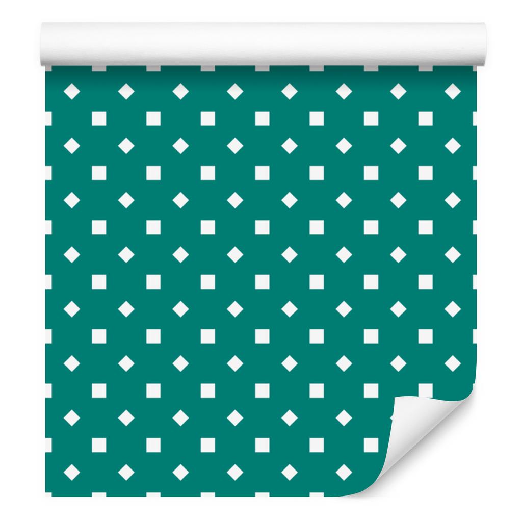 Turquoise and teal dots wallpaper, fine detail 50x1000