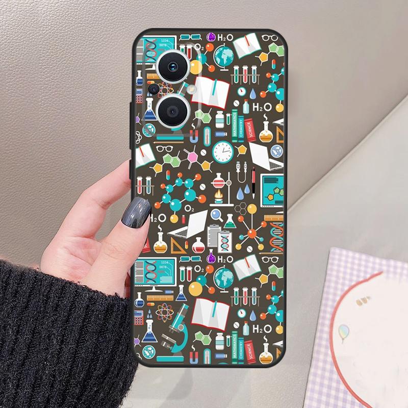 Наука Химия Кофеин Чехол Для OPPO Reno 10 11 12 13 14 Pro 8 7 Lite 11F 12F 13F 14F OPPO Find X8 X5 X6 X9 Pro Чехол
