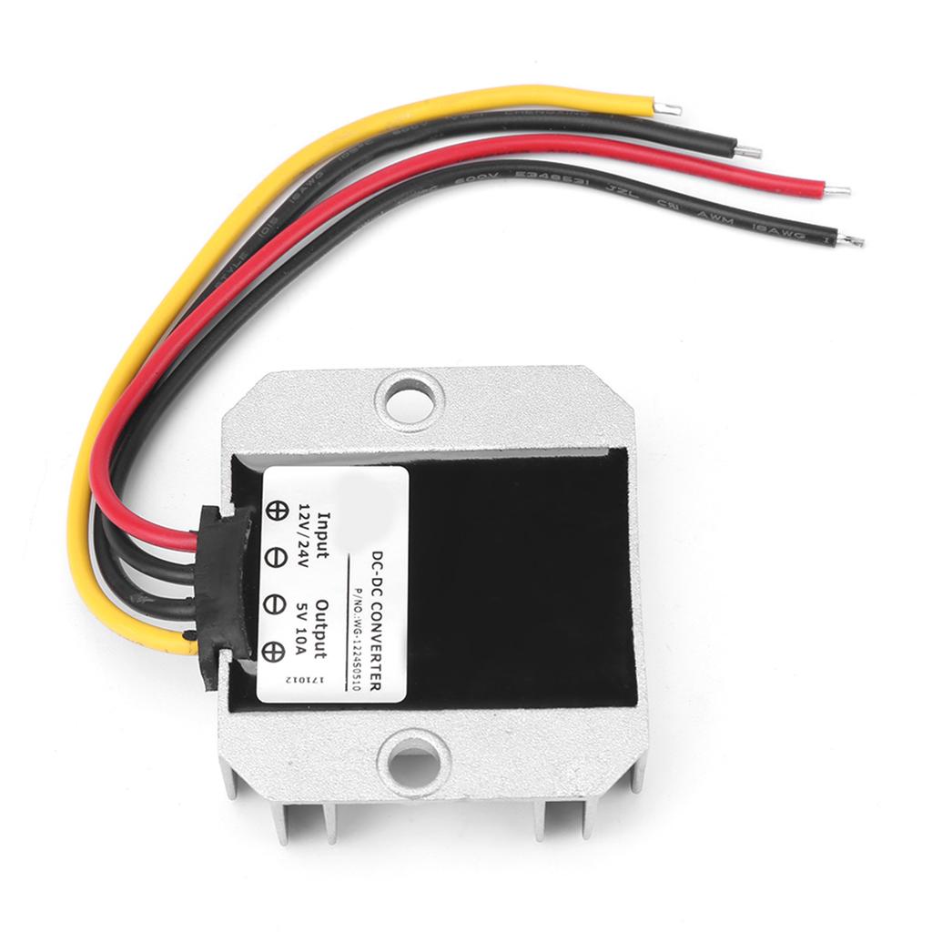DC12V 24V To 5V 10A 50W Converter Buck Voltage Regulator Module Waterproof IP68