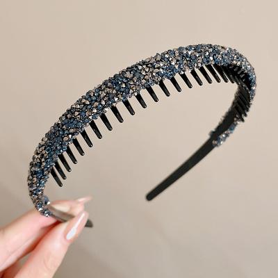 Элегантная повязка на голову со стразами с зубчиками, Не-, Повязка для умывания лица