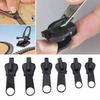 6Pcs/Set Sturdy Anti-rust Zipper Puller Metal Practical Stable Zipper Head for Clothes