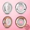 Silicone Spacer Beads 925 Silver & Gold Color Silicone Spacer Stopper Charms Fit Original Bracelet DIY Jewelry