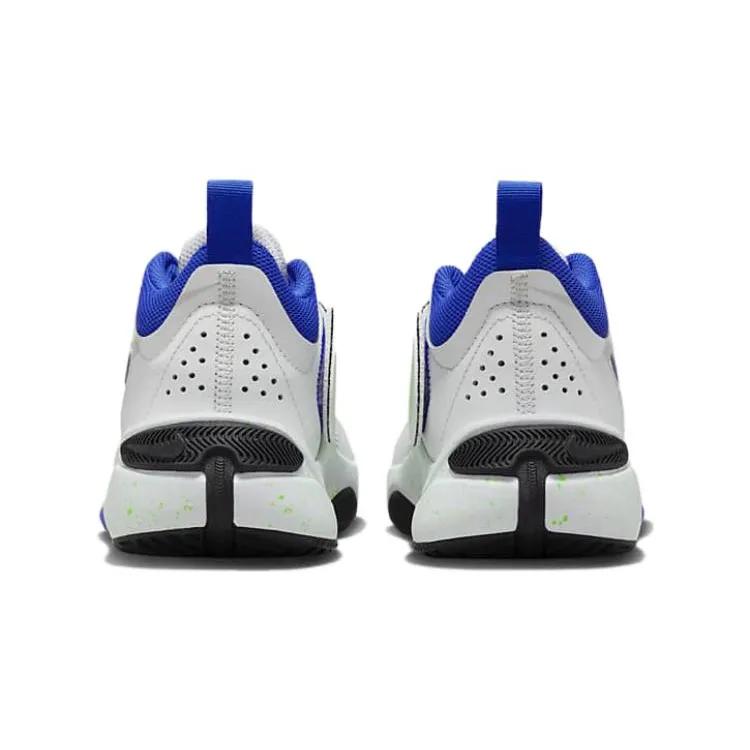 Nike Team Hustle D11 Grade School 'Green Strike Racer Blue' (Unisex) Summit White / Pure Platinum / Green Strike / Racer Blue