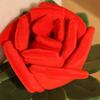 Rose Plush Toy Large Realistic Flower Pillow Decor Stuffed Animal Soft Hugging Cushion