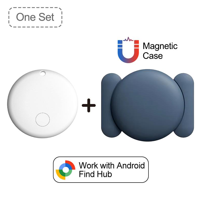 Smart GPS Tracker with Strong Magnetic Silicone Protective Case For Google Find Hub Device Tracker Scooter Luggage Key Tracking