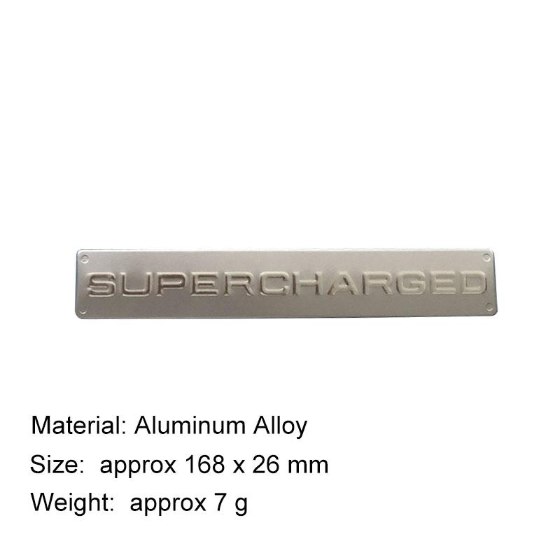 3D Aluminium Autoliography Ultimate Edition SUPERCHARGED Logo Emblem Sticker Car Interior Exterior Decoration Decal Motorcycle Accessories
