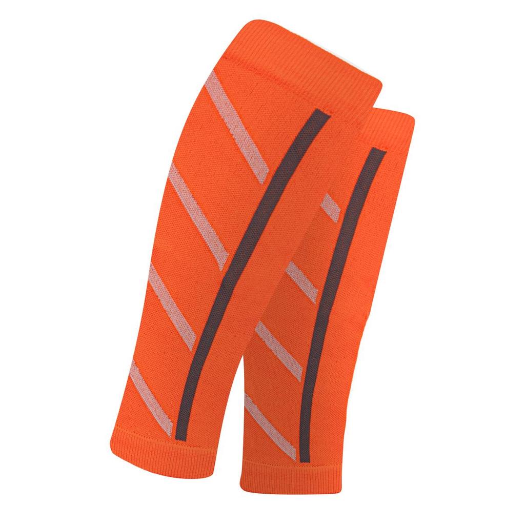 1 пара компрессионных рукавов для голени, дышащая нейлоновая смесь, поддерживающая конструкция для бега, йоги, велоспорта, компрессионный рукав для голени