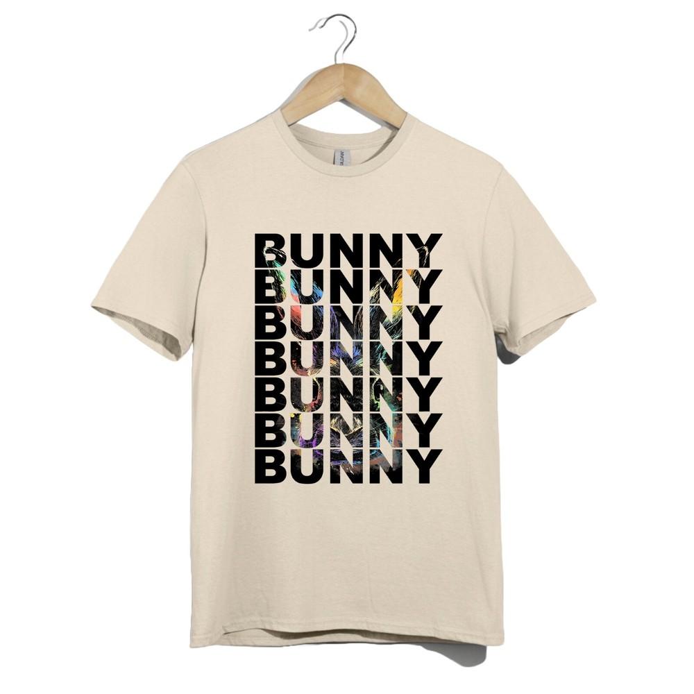 Animal Art Футболка Унисекс Цветной Кролик Абстрактный Кролик Графика Streetwear Подарок