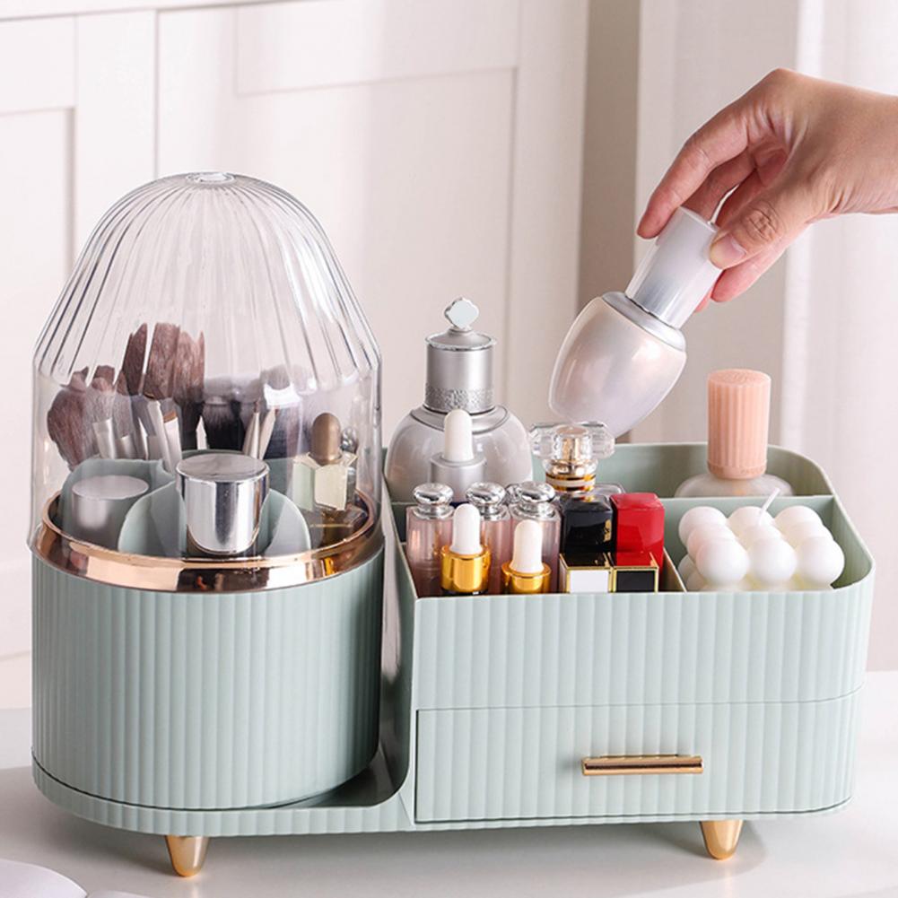 Cosmetic Holder for Lipsticks Makeup Organizer with Drawers Dust-proof Storage Box for Lipsticks Eyeshadow Skincare for Makeup