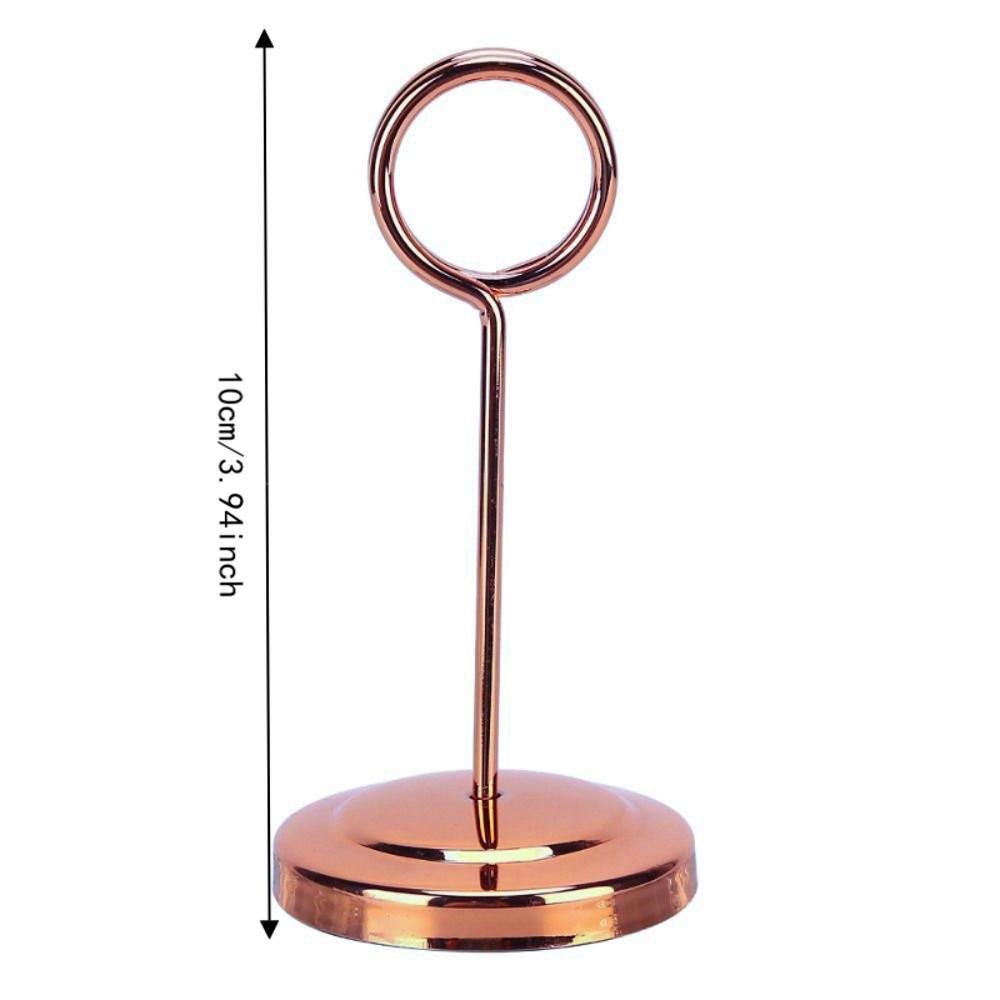 Stainless Steel Table Card Holder Fade Resistant Stable Picture Holder Table Number Holder Hotel