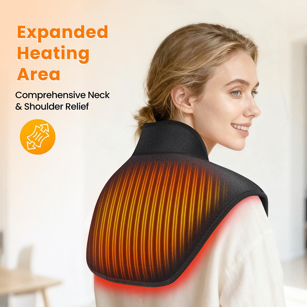 Electric Heated Shawl & Neck Pad - Warm Shoulder and Back Compress Blanket