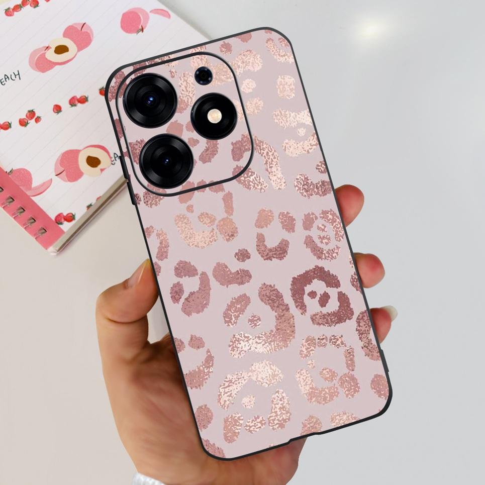 Для Tecno Spark 10 Pro Spark 10C Чехол Spark 9 Pro Spark 8c spark 7 Задняя крышка Бампер Прозрачный Мягкий ТПУ Силикон Милый Кот Мультяшный