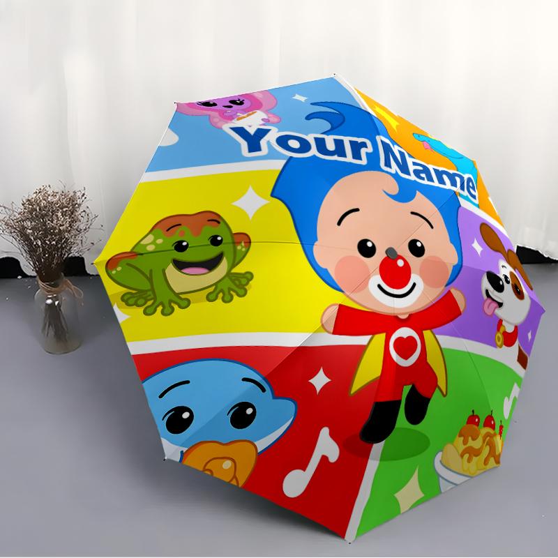 Personalized Name F-Flim Flim Print Umbrella - Automatic Open/Close, Eight-Rib Durable Frame, Automatic Folding Umbrella