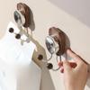Seamless Design Suction Cup Hook Strong Adhesive Non Perforated Hook  Bathroom Storage