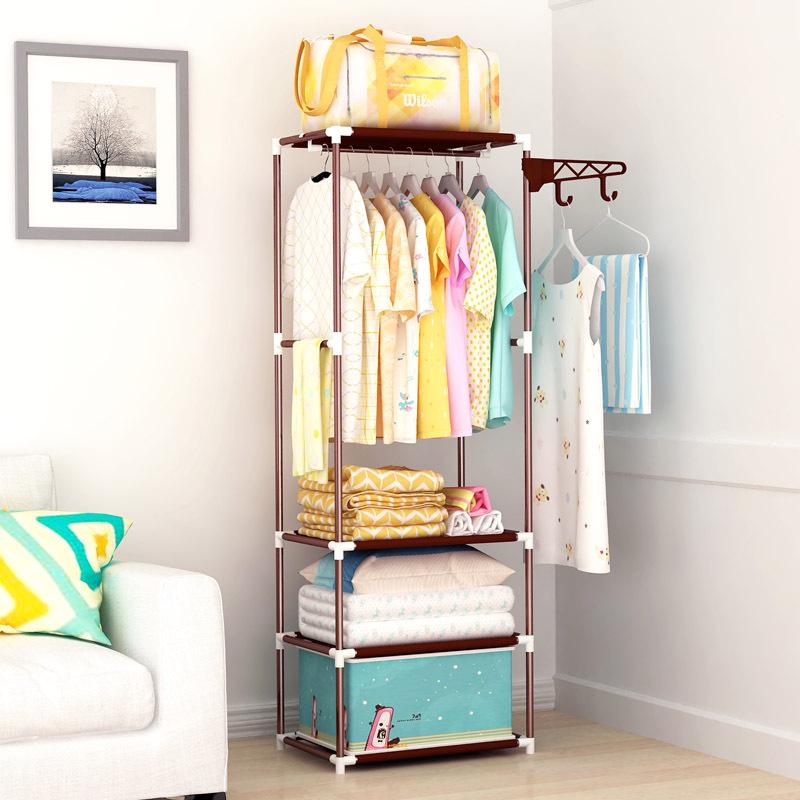 Rotating Multi-layer Coat Rack: Stylish Storage & Organization for Bedroom Floor.