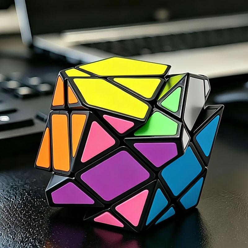 Креативная Идея Магический Шестигранный Призмам Кубик Рубика 3x3x3 Веселая Сложная Головоломка Игрушки Образовательные Подарки Для Детей И Взрослых