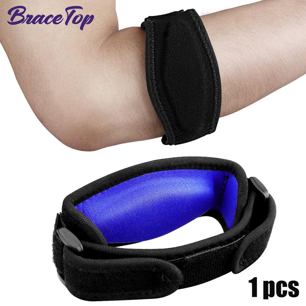 Bracetop 1Pc Tennis Elbow Brace For Tendonitis,Forearm Pain,Golf Elbow Support,Arm Strap Band With Compression Pad For Men Women