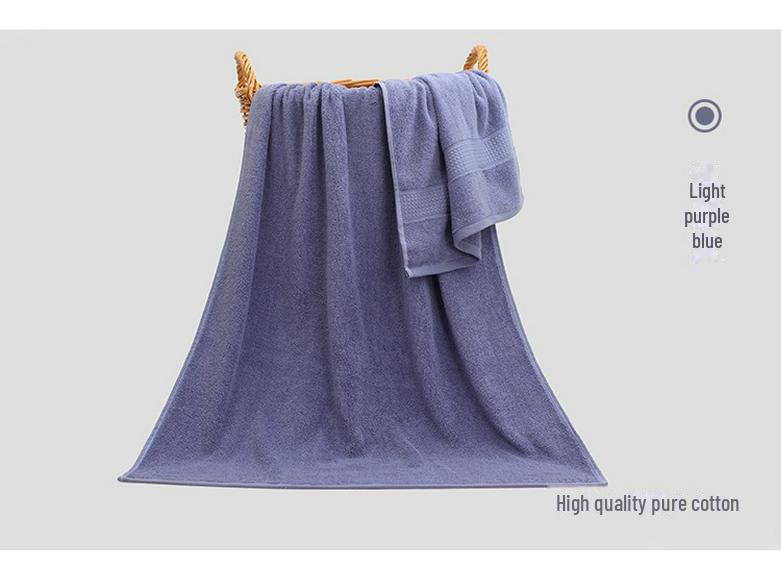 Банное полотенце из длинноволокнистого хлопка Синьцзян типа А - 340 г сатинового чистого хлопка, тонкая гребенная пряжа, индивидуальная упаковка