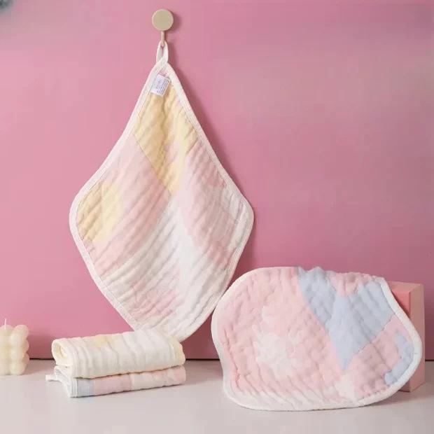 Женское бамбуково-хлопковое марлевое полотенце для лица - Супермягкое, тонкое, для умывания лица взрослым