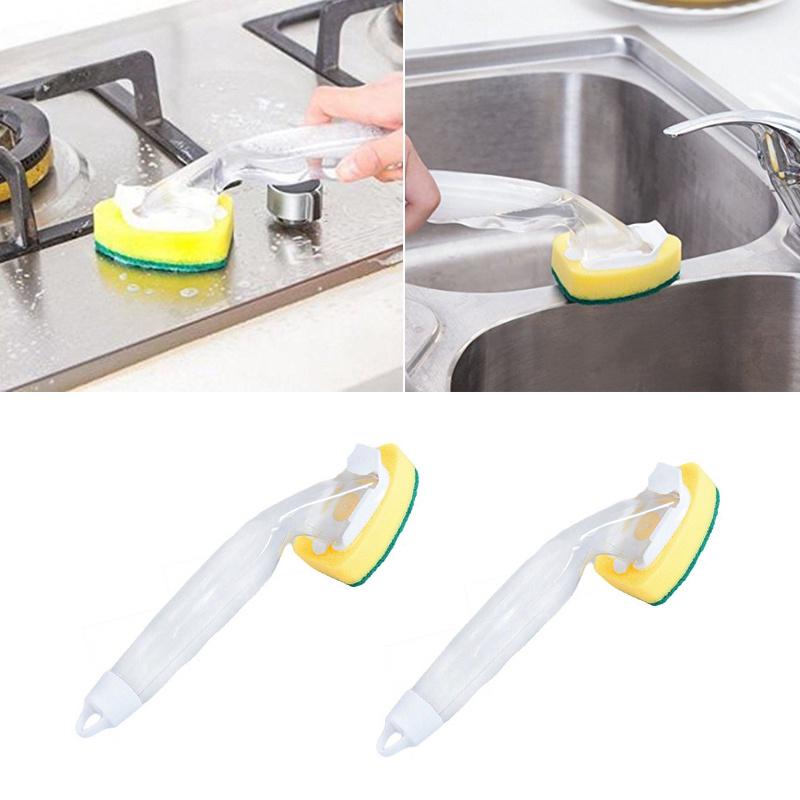 Новая кухонная губка, щетка для чистки, скребок для мытья посуды