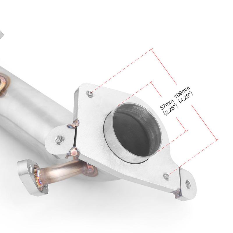 Turbo Exhaust Header Stainless Steel Catback Downpipe For Honda Civic 06-11 EX LX 2/4DR FG FA R18A