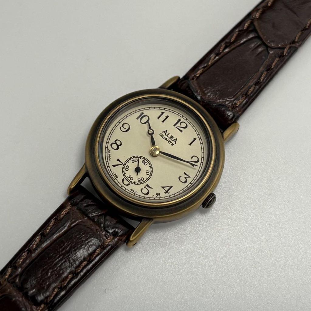 [USED] SEIKO Alba Quartz Wristwatch with Small Seconds, Battery Replaced