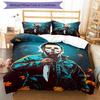 3pcs Michael Myers pattern bedding set duvet cover set includes duvet cover &pillowcases, perfect all season bedroom decoration & gift