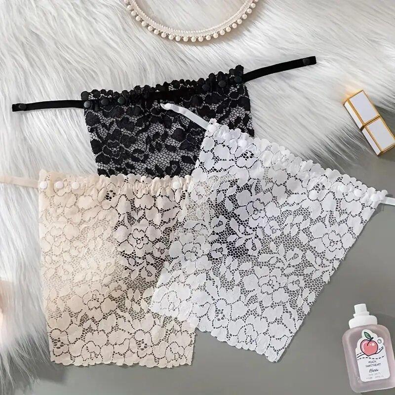 Simplicity Invisible Anti Peep Lace No Trace Cover Underwear Chest Cover Short Style Undergarment Wrap Chest Anti-Light Undergarment Bra Accessories
