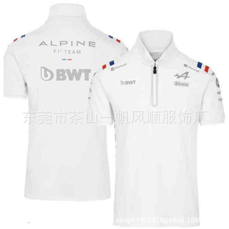 Unisex Off-Road Racing Polo Shirt Short Sleeve Turn-Down Collar Breathable Sport Tee Cycling Motorcross