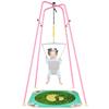 LUCKY BIG NINE Jumper Porta Stand Детская игрушка Jump Exercise Детская фитнес-рамка (Светло-розовый)