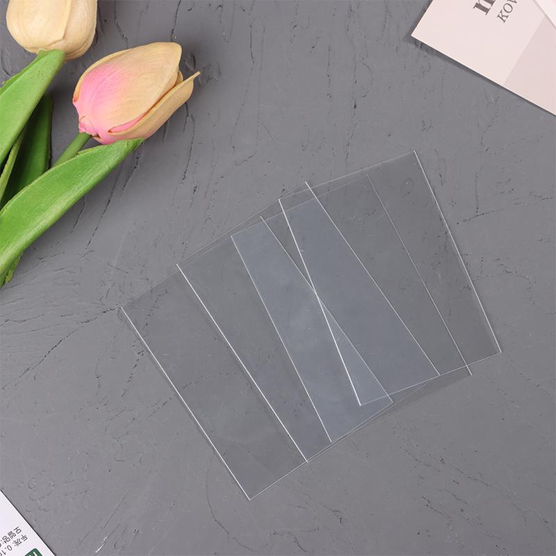 50 шт., корейские рукава для карт, прозрачные бескислотные CPP, твердые 3-дюймовые голографические фотокарты