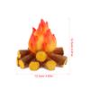 Светодиодная лампа с имитацией пламени дров Рождество Хэллоуин Декор для улицы Кемпинг Украшения Искусственная лампа-костер Светодиодный ночник