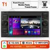 2 DIN Android Carplay Car Radio Multimedia Player For Ford Focus 2007 Mondeo S-max C MAX Kuga Galaxy Fiesta Transit Fusion Navi BT GPS Wifi 1+32GB