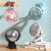 Mini Fan Rechargeable Fan 720° Rotating Hanging Clip Fan with Nightlight Portable Office Bedroom Dormitory Outdoor Fan Gifts